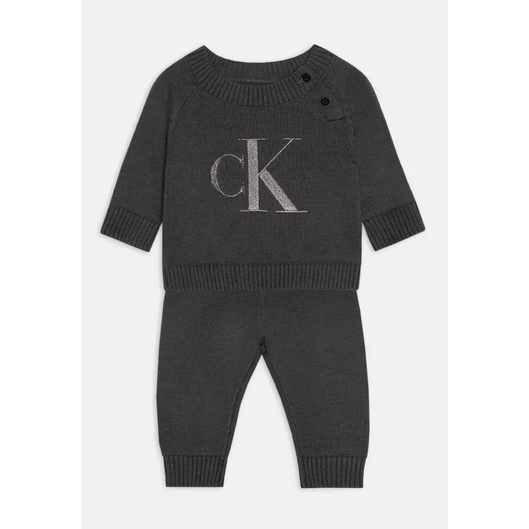 Calvin Klein Jeans BABY METALLIC MONOGRAM UNISEX SET - Maglione
