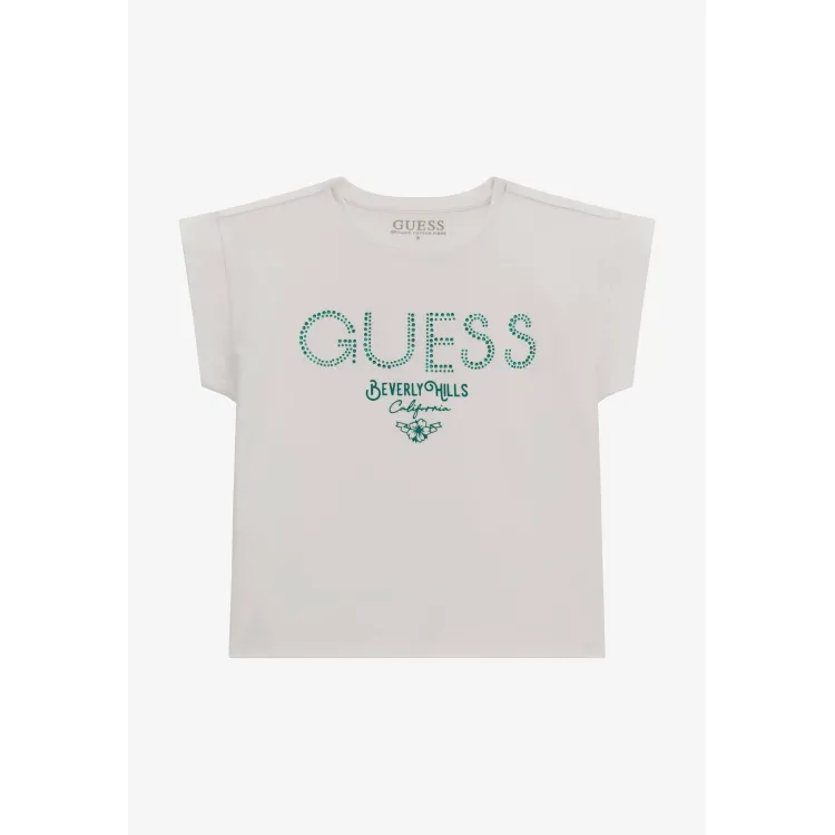 Guess FRONTLOGO STRASSSTEINE - T-shirt con stampa