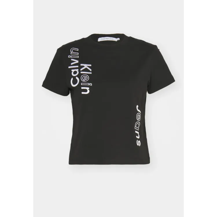 Calvin Klein Jeans MULTI PLACEMENT LOGO TEE - T-shirt con stampa