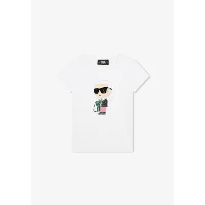KARL LAGERFELD KIDS T-shirt con stampa